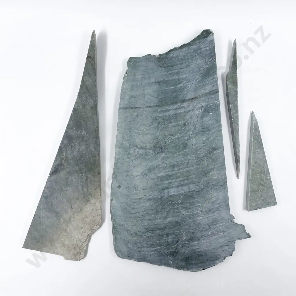 Four Greenstone Pieces Image 1++