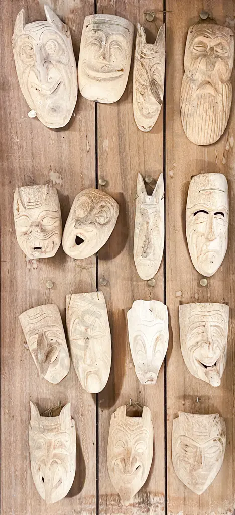 Fifteen Comical & Decorative Carved Masks Image 1++