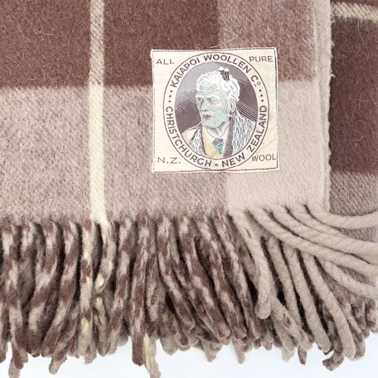 Kaiapoi Woollen Co ChCh Vintage Travel Rug