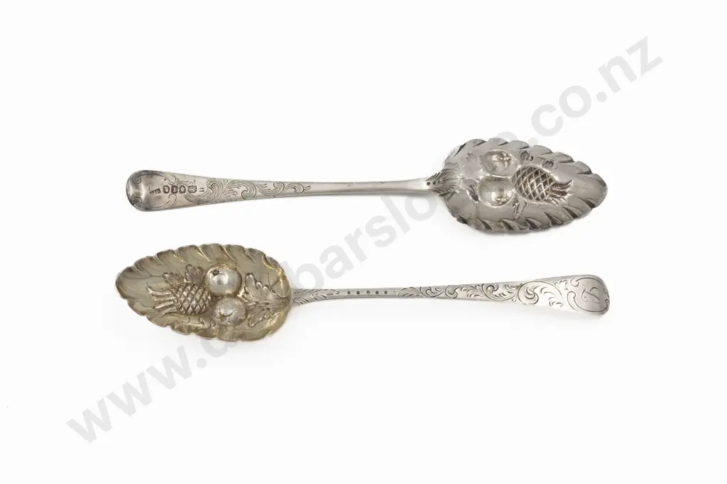 Pair Geo III S/S Berry Spoons Image 1++
