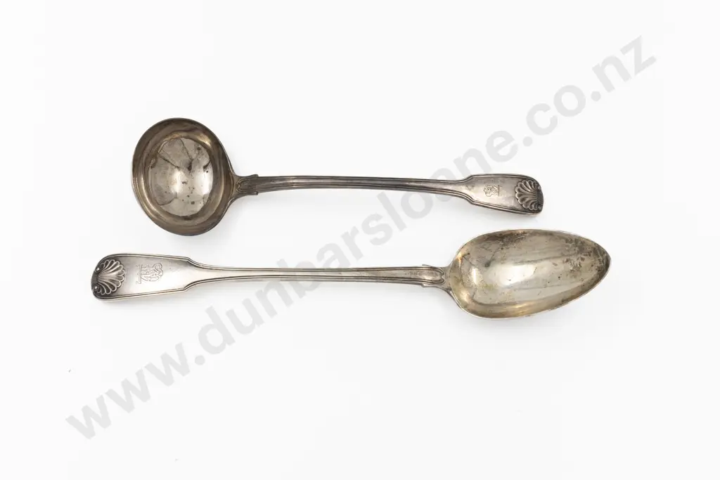 Geo IV S/S Basting Spoon & Soup Ladle Image 1++