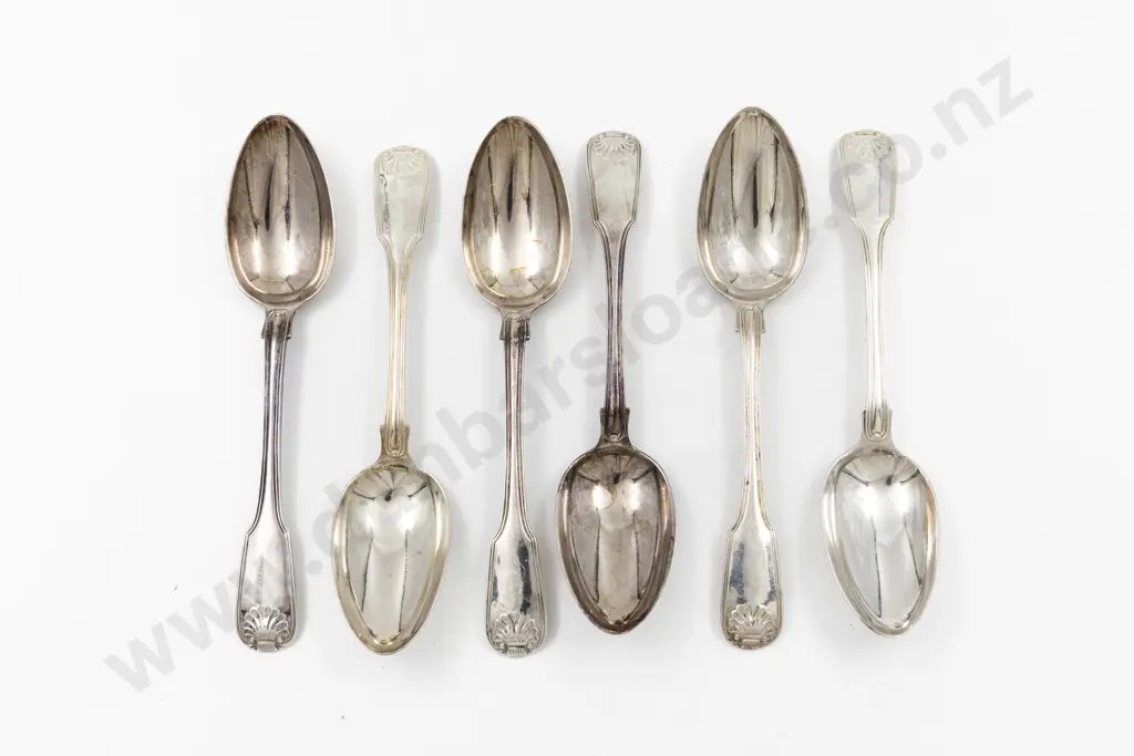 Set Of 6 Geo III S/S Tablespoons Image 1++