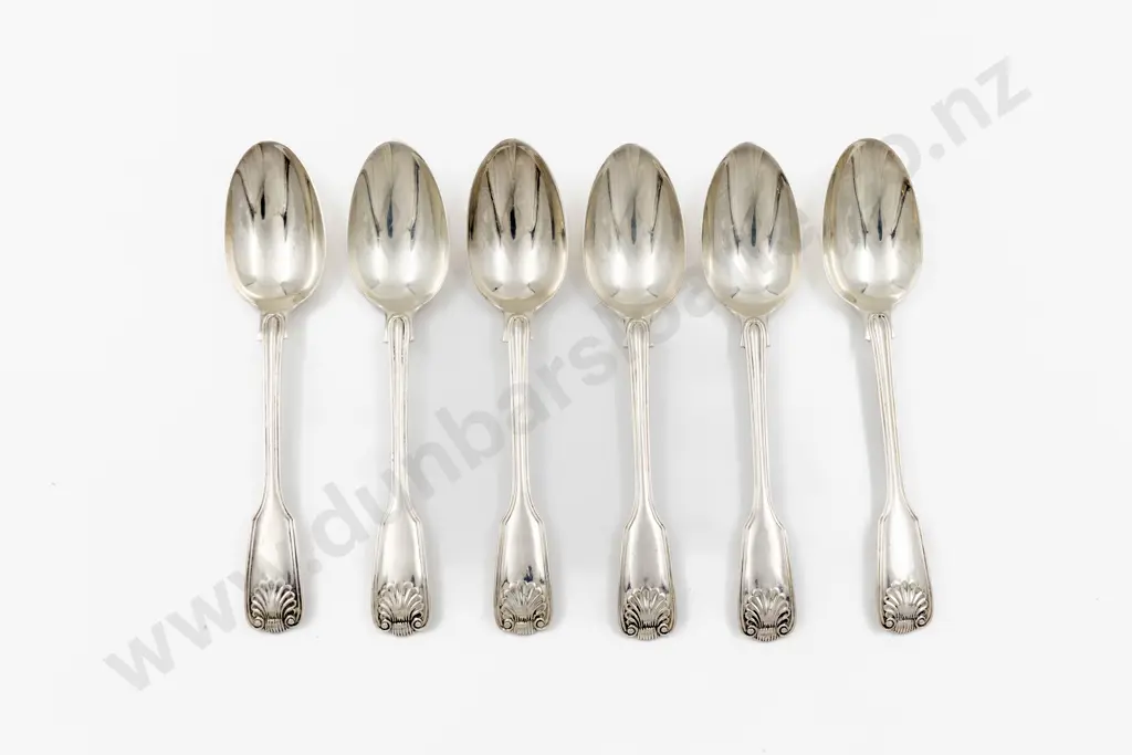 Set Of 6 Vict S/S Dessert Spoons Image 1++
