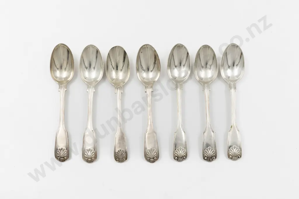 Composed Set Of 7 S/S Teaspoons Image 1++