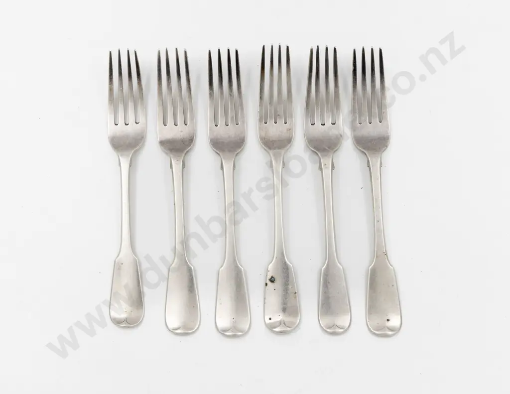 Set Of 6 Geo IV S/S Table Forks Image 1++