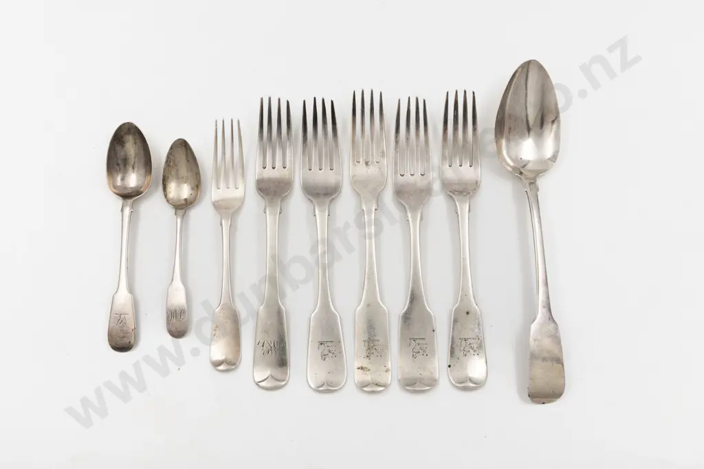 5 Irish S/S Table Forks Image 1++