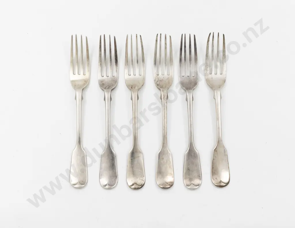 Set Of 6 Vict S/S Dessert Forks Image 1++