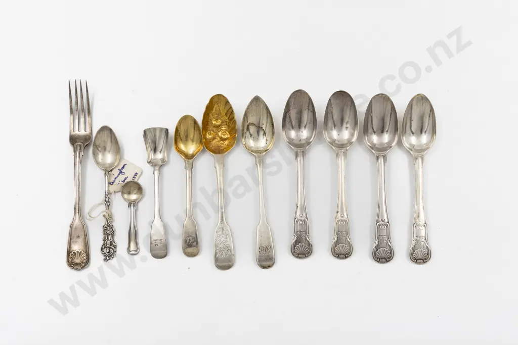 10 Various S/S Spoons & Dessert Fork Image 1++