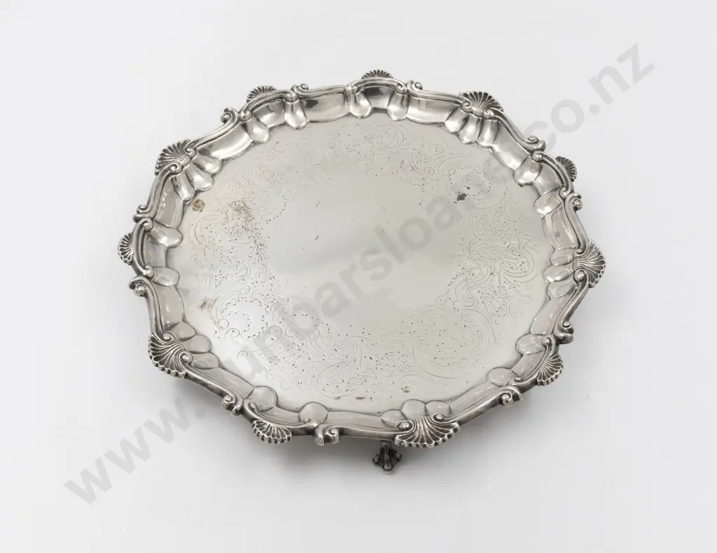 Geo III S/S Salver Image 1++