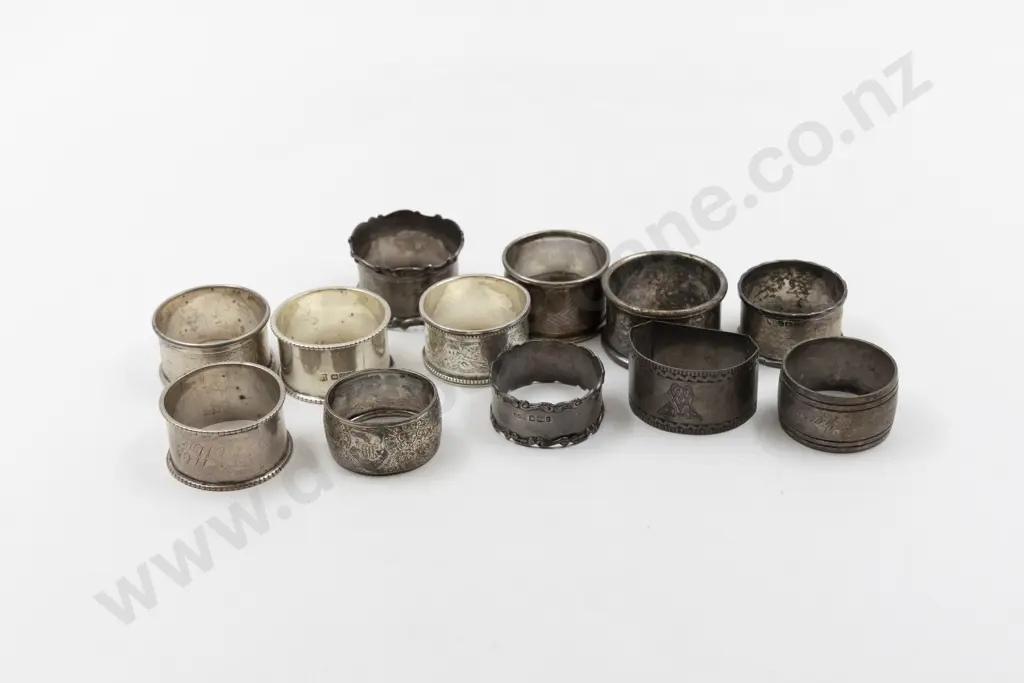 12 Various S/S Napkin Rings Image 1++