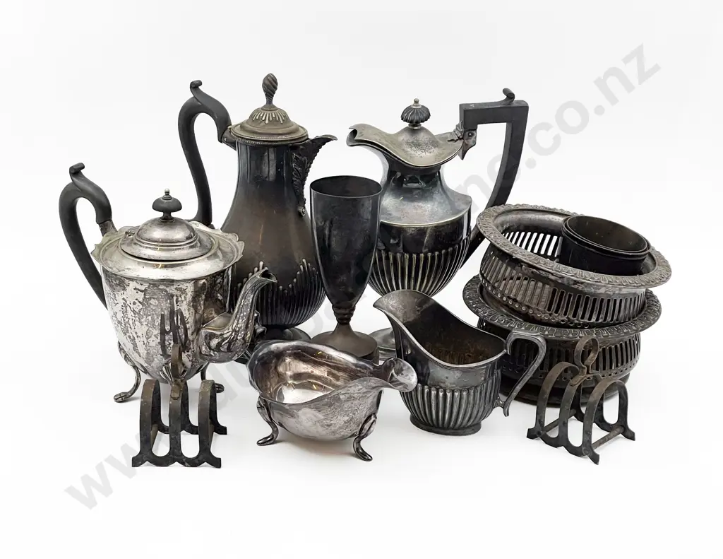 Collection of Silver Plate Wares Image 1++