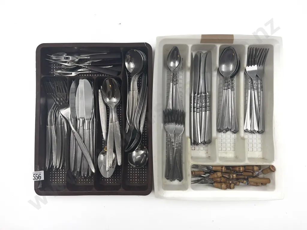 Two Stainless Steel Cutlery Sets Image 1++