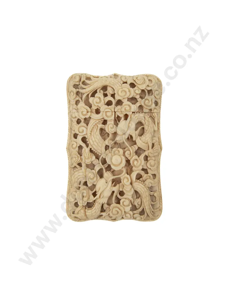 C19th Ivory Calling Card Case Image 1++