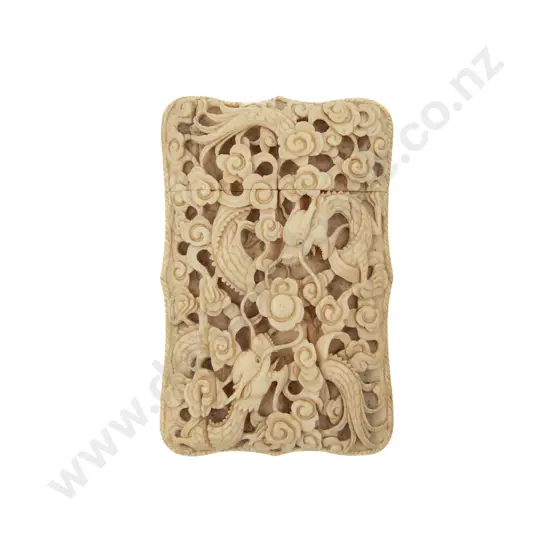C19th Ivory Calling Card Case
