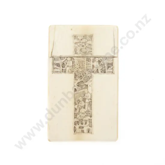 C19th Ivory Calling Card Case