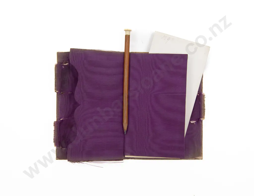 Victorian Ivory Cover Pocket Note Book Image 1++