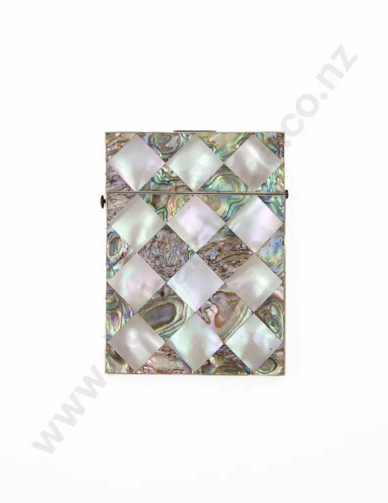 Victorian MOP and Abalone Calling Card Case Image 1++
