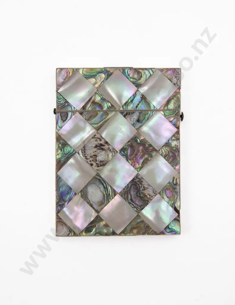 Victorian MOP and Abalone Calling Card Case Image 1++