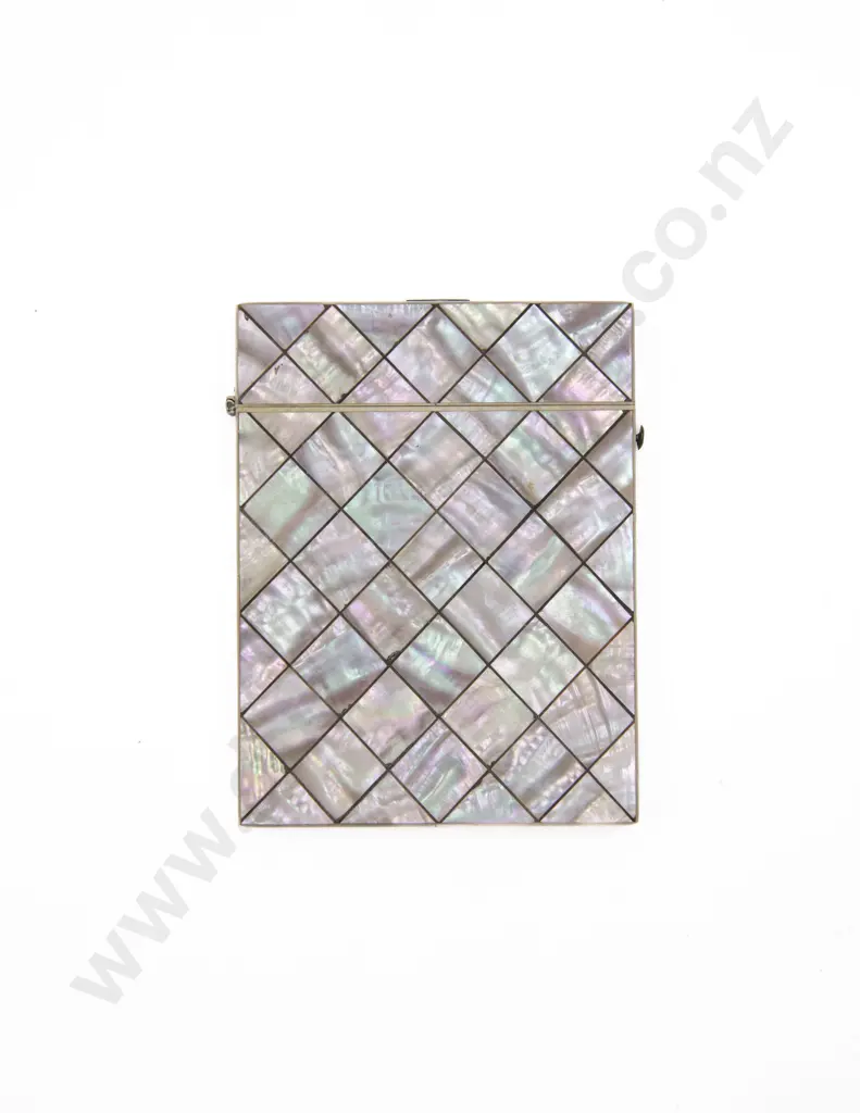 Victorian MOP Calling Card Case Image 1++