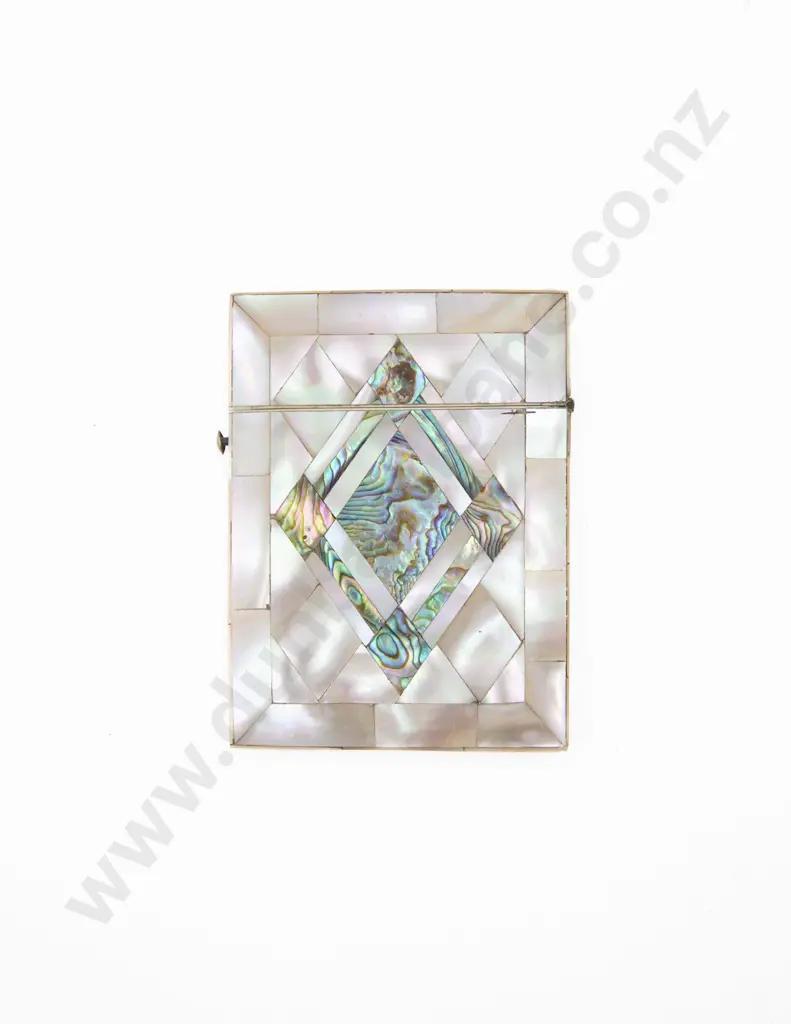 Victorian MOP and Abalone Calling Card Case Image 1++