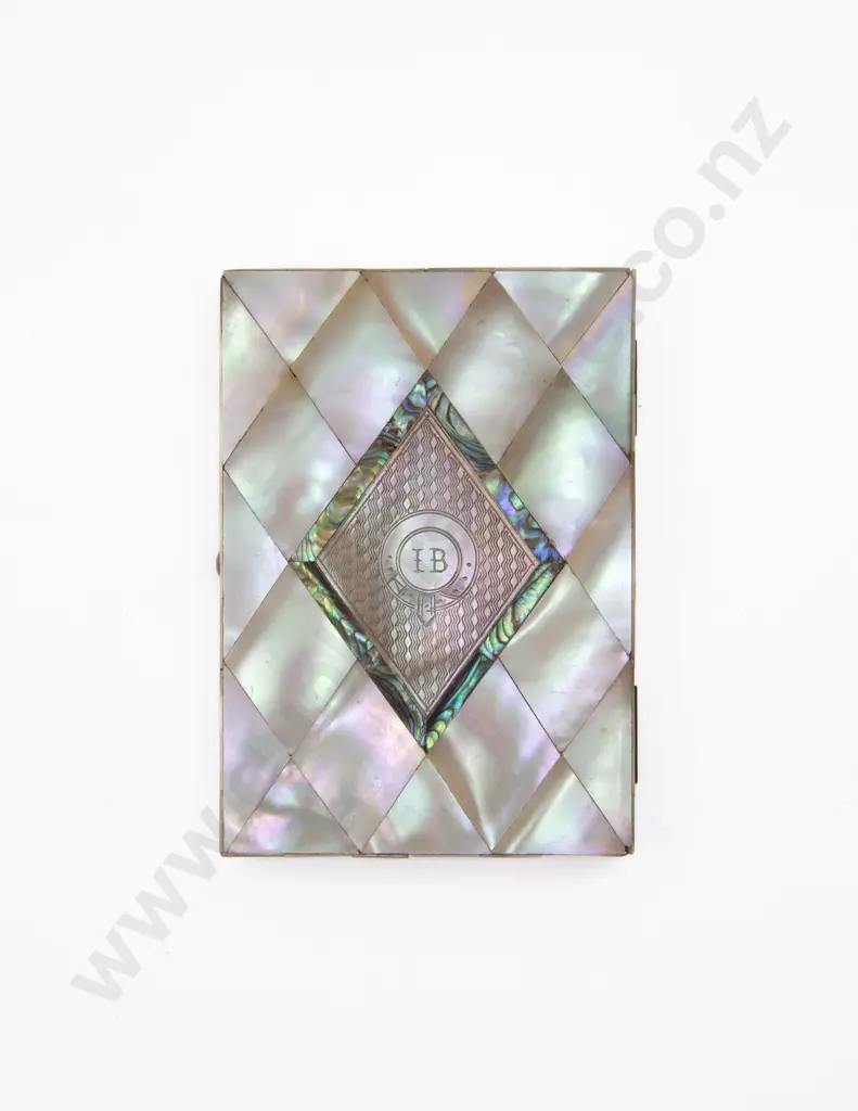 Victorian MOP and Abalone Calling Card Case Image 1++