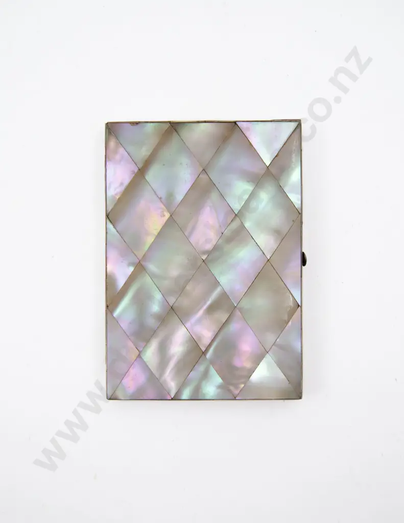 Victorian MOP and Abalone Calling Card Case Image 1++