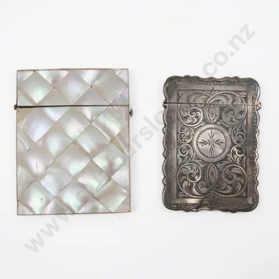Victorian MOP Calling Card Case and S/S Case