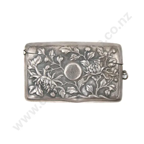 Late C19th Chinese Export S/S Half Height Calling Card Case