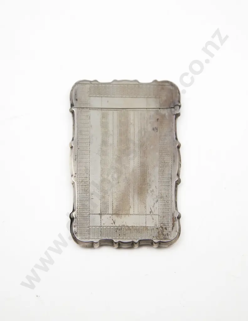 Mid C19th American '4 Coin' Silver Calling Card Case Image 1++