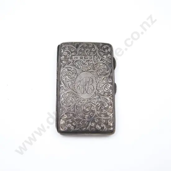 Victorian S/S All Engraved Calling Card Case