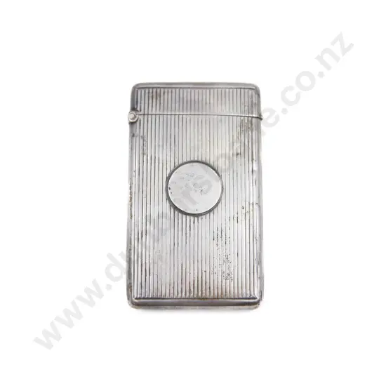 Victorian S/S Finely Ribbed Calling Card Case