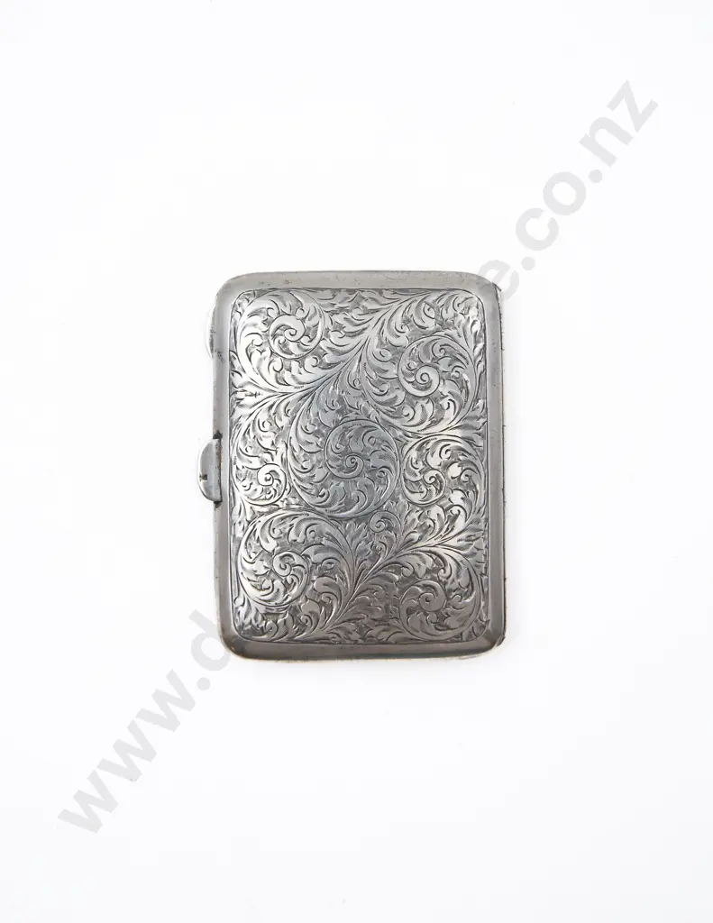 GeoV S/S All Scroll Engraved Cigarette Case Image 1++
