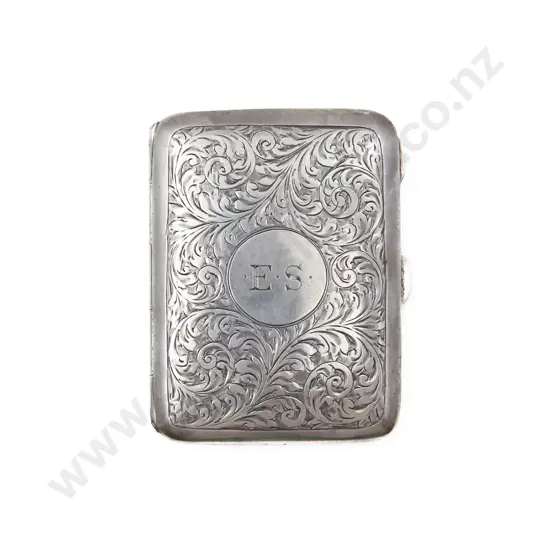 GeoV S/S All Scroll Engraved Cigarette Case