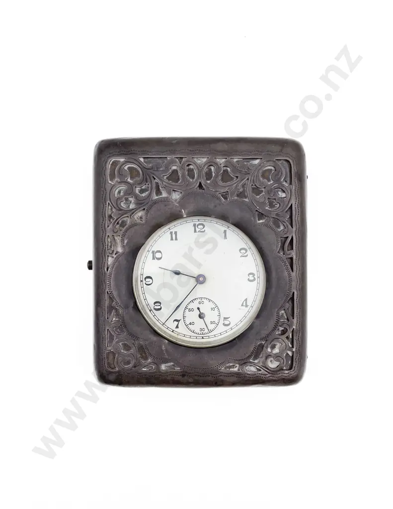 Edw VII S/S Pocket Watch Night Stand Case Image 1++