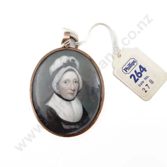 C18th Portrait Miniature of a Lady