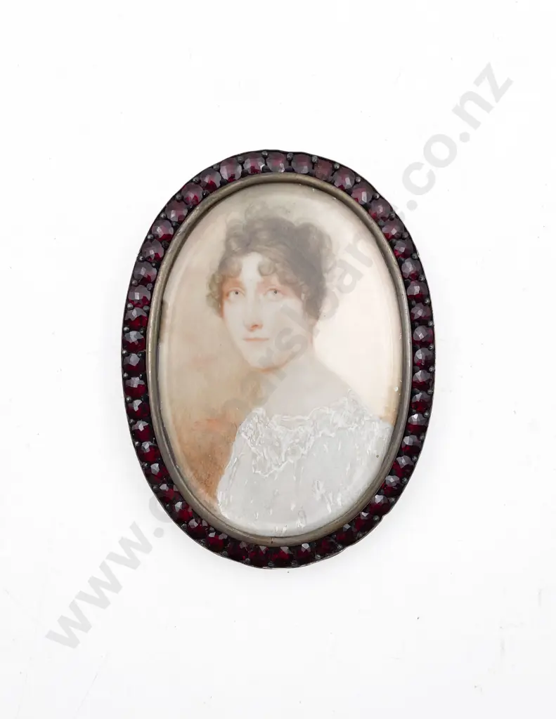 Early C19th Portrait Miniature of a Young Lady Image 1++
