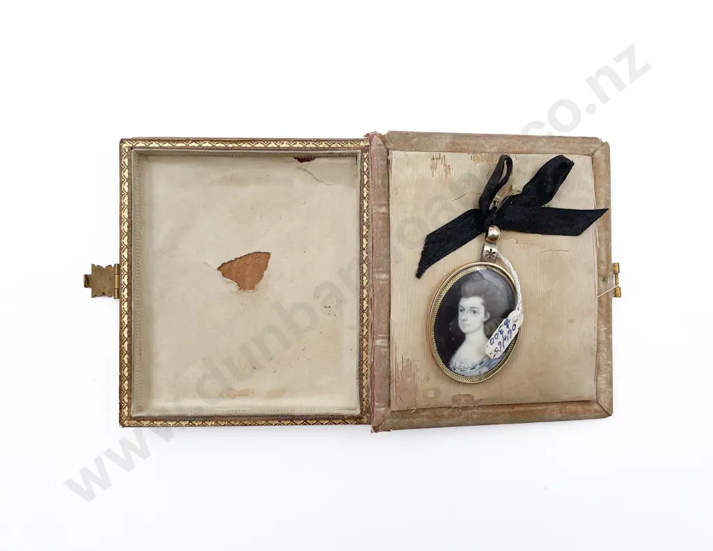 C18th Small Portrait Miniature of a Lady Image 1++