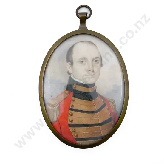 Early C19th Portrait Miniature of a Military Artillery Officer