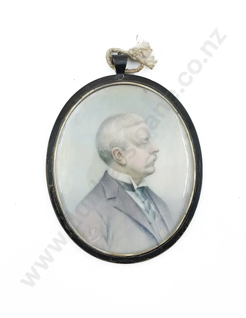 Early C20th Portrait Miniature of a Gentleman Image 1++