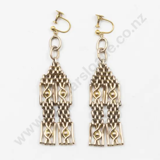 Pair 9ct Pendant Earrings