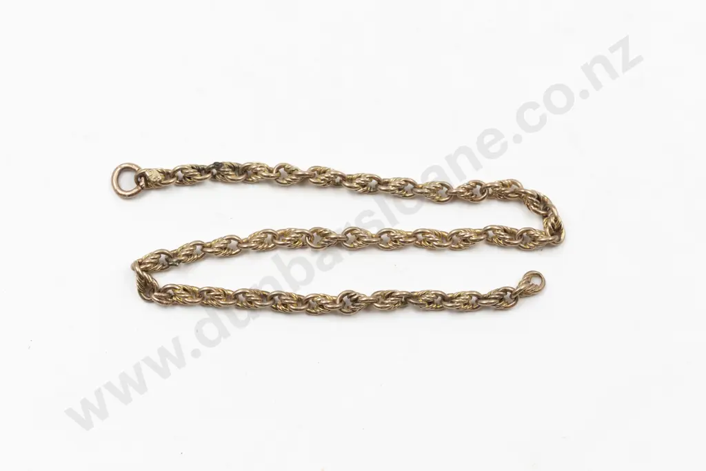 9ct Trace and Rope Link Chain Piece Image 1++