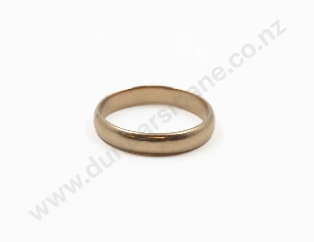 18ct Plain Wedding Band Image 1++