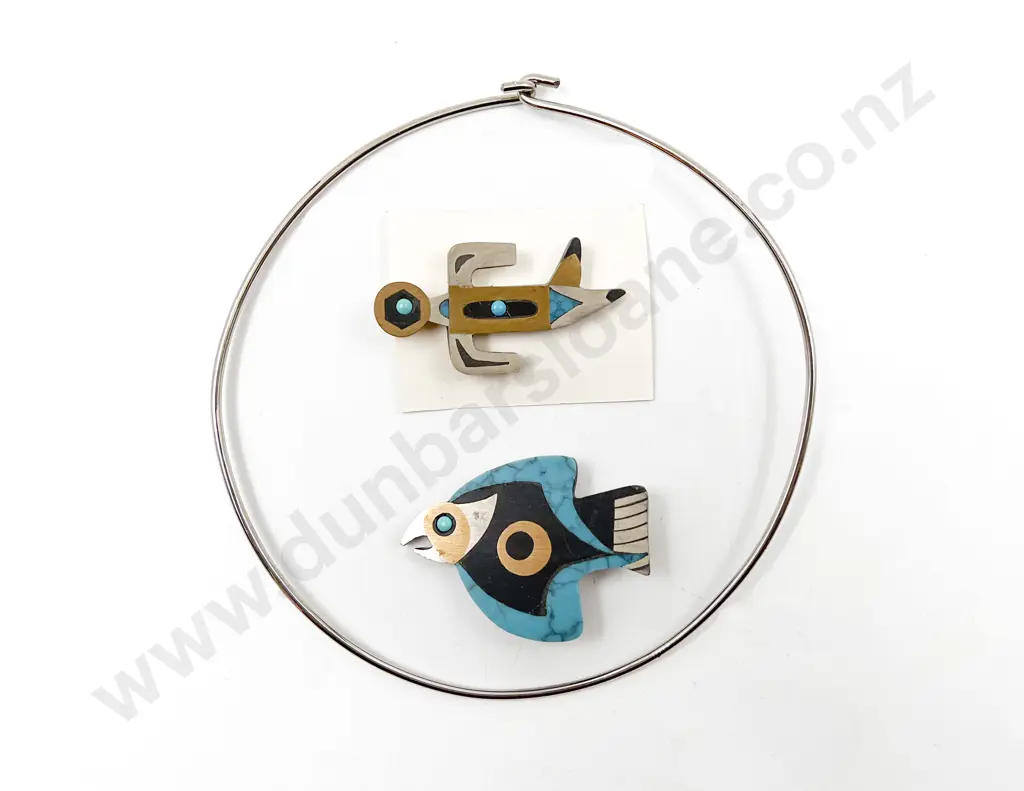 .925 Mexican Taxco Pendant/Brooch and Brooch Image 1++