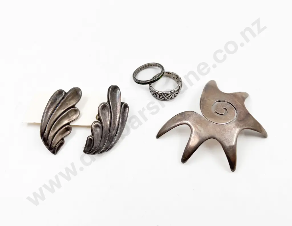 Mexican Tasco .925 Silver Brooch Image 1++