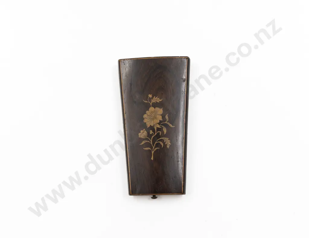 C19th French Inlaid Kingwood Sewing Etui Image 1++