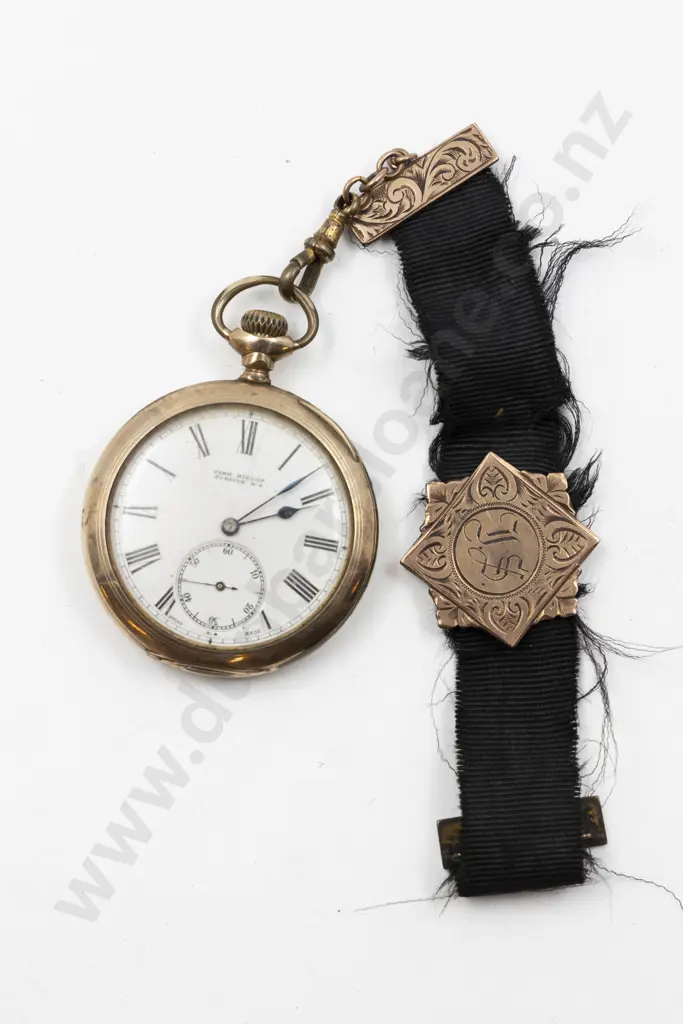 Gold Plated Open Face Lever Wind Pocket Watch Image 1++