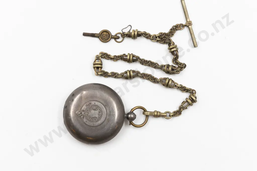 Rotherhams S/S Hunter Cased Key Wind Pocket Watch Image 1++