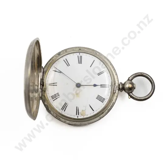 Fine Silver Hunter Cased Key Wind Small Pocket Watch