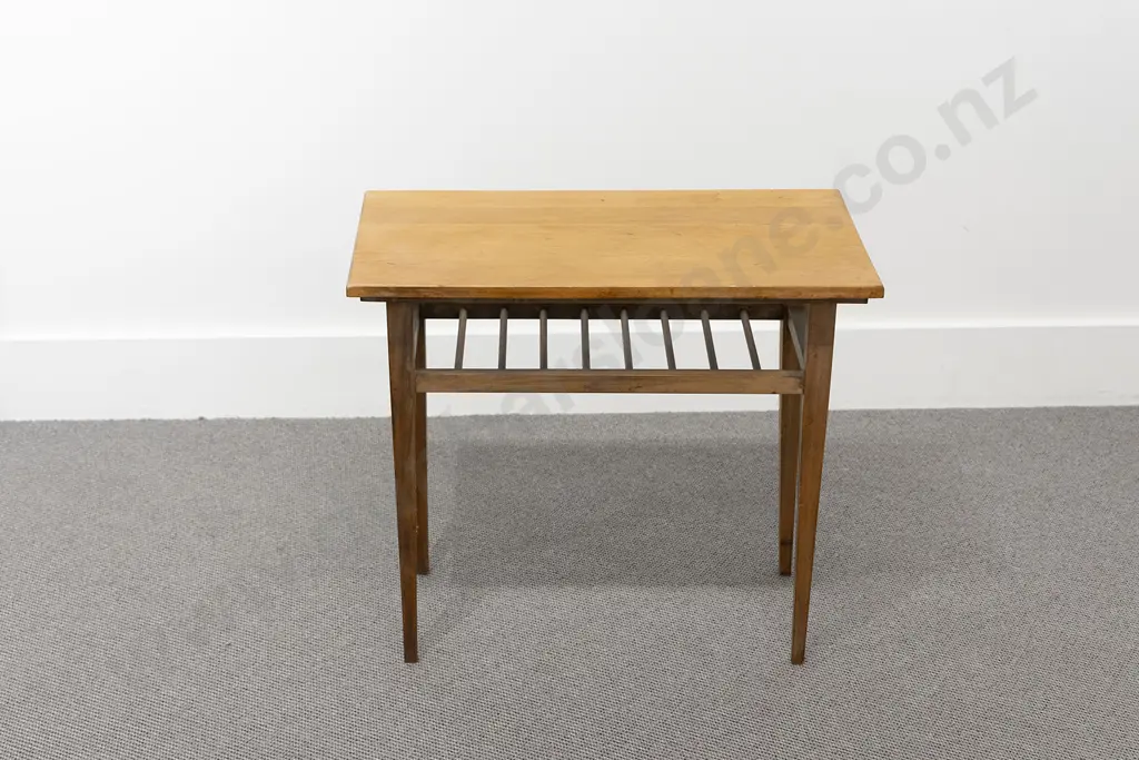 NZ Kauri Occasional Magazine Table Image 1++