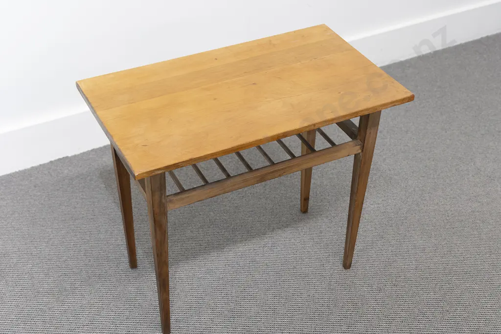NZ Kauri Occasional Magazine Table Image 1++